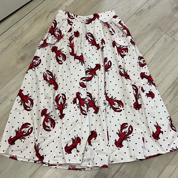 Collectif Dresses & Skirts - Collectif ModCloth lobster print Skirt